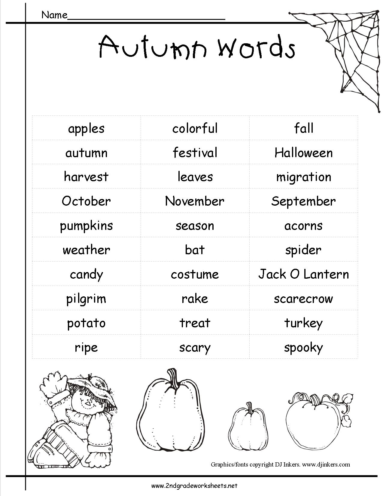 fall activity worksheets fall activity worksheets