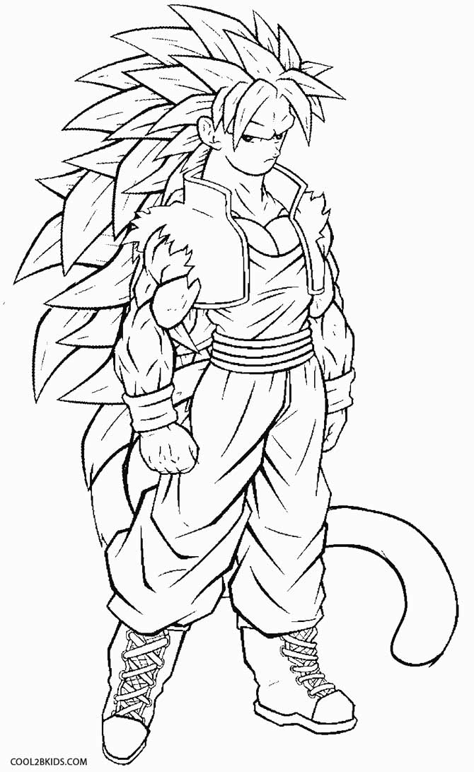 Printable Goku Coloring Pages For Kids Cool2bKids