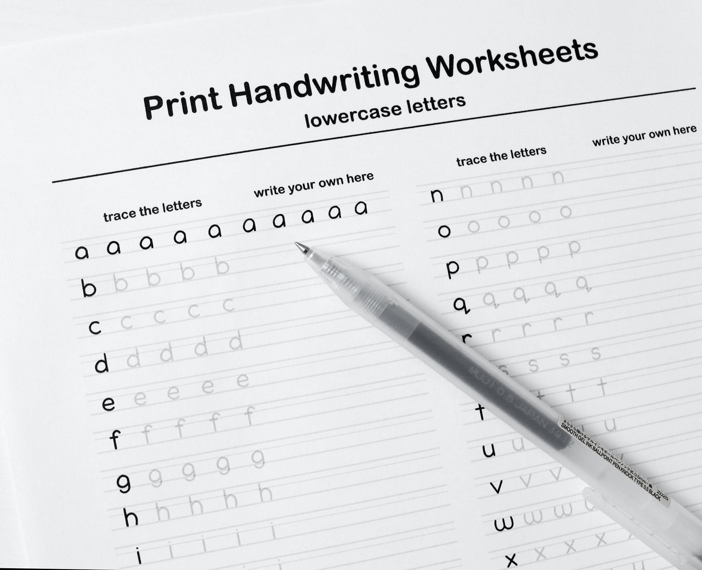 Printable Handwriting Practice Worksheets In PDF Improve Penmanship 