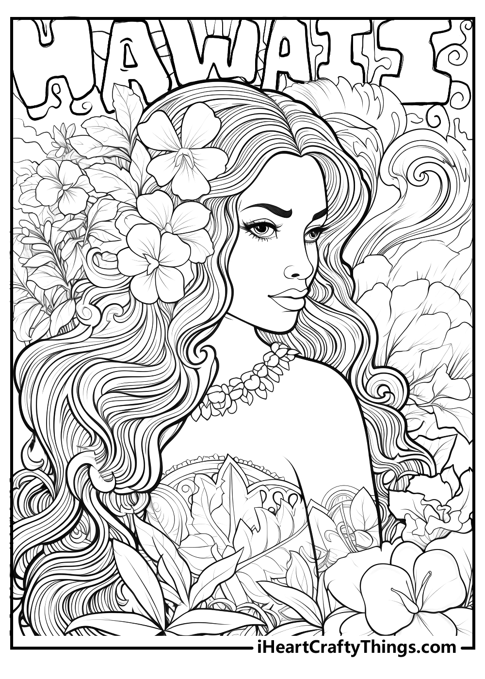 Printable Hawaii Coloring Pages 2025 