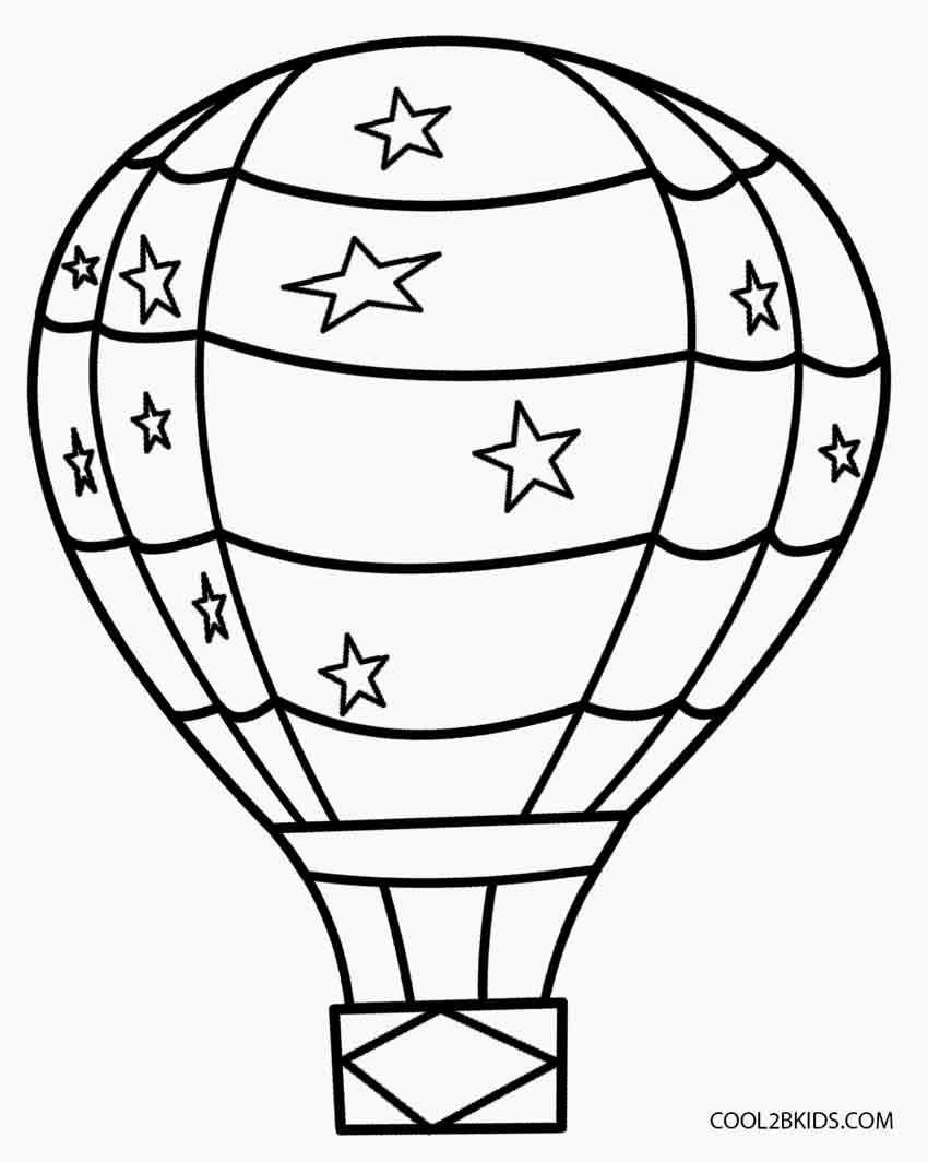 Printable Hot Air Balloon Coloring Pages For Kids Cool2bKids