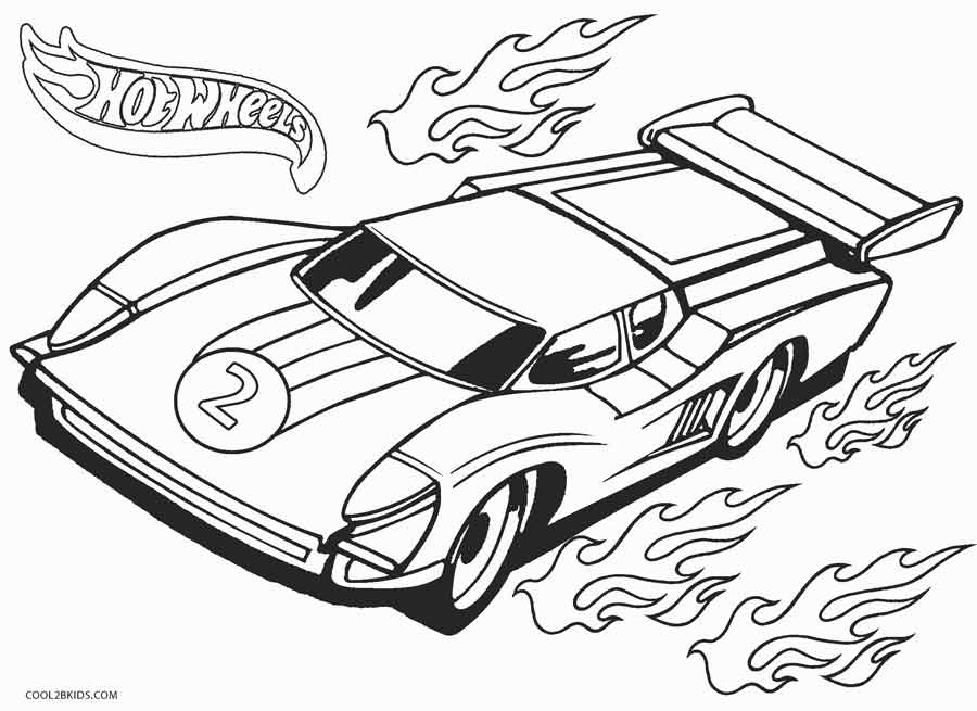 Printable Hot Wheels Coloring Pages For Kids