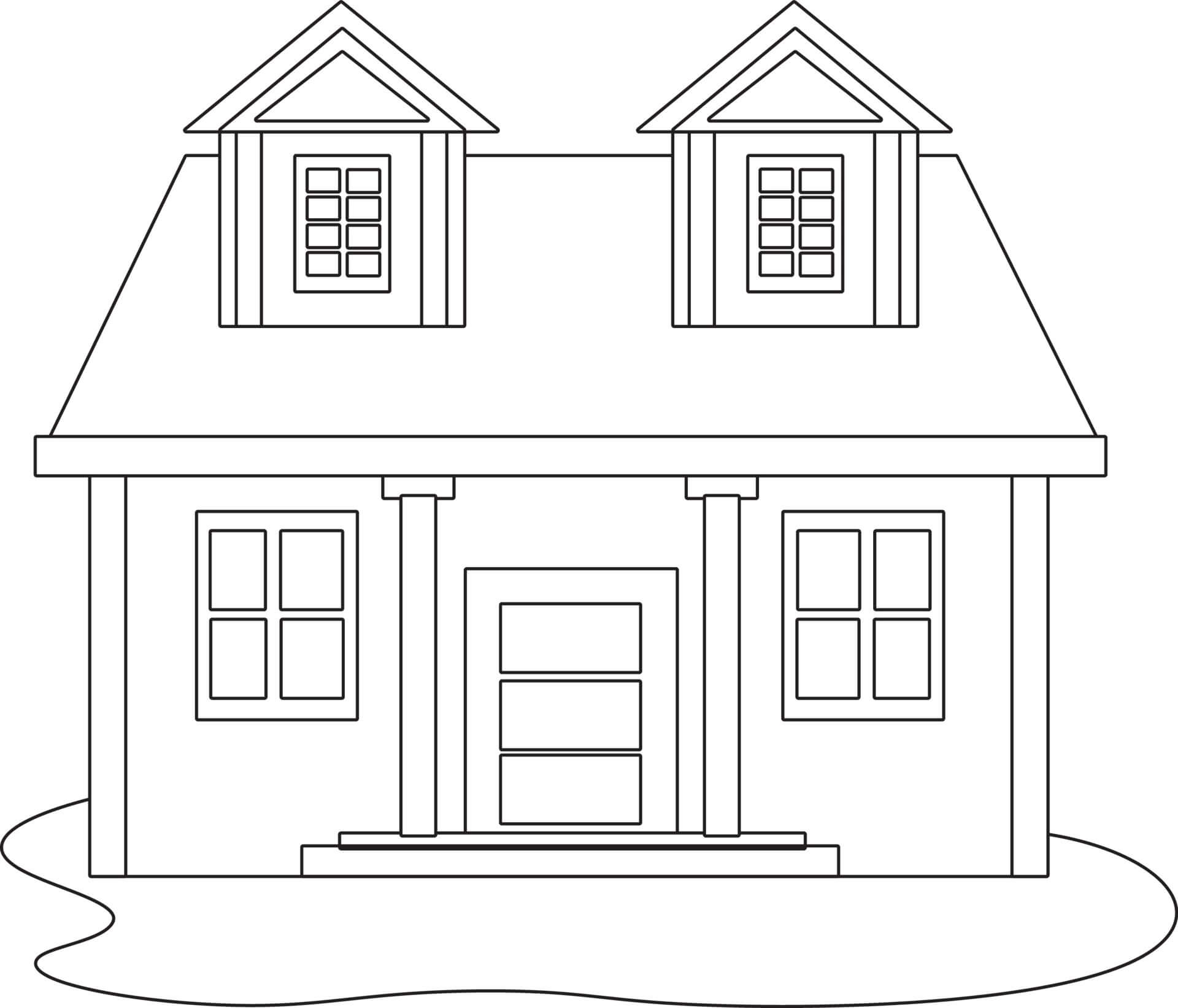 Printable House Coloring Page Download Print Or Color Online For Free Printable House Coloring Page Download Print Or Color Online For Free