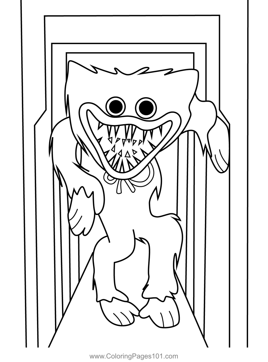 huggy wuggy coloring pages huggy wuggy coloring pages