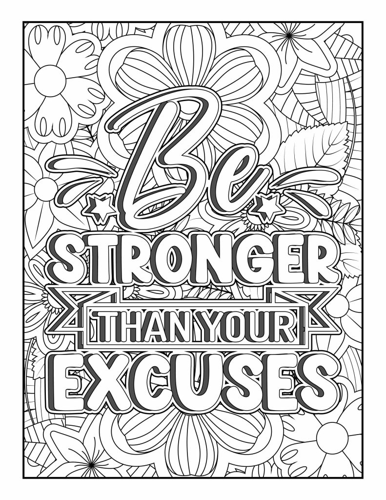 Printable Inspirational Coloring Pages 2025 
