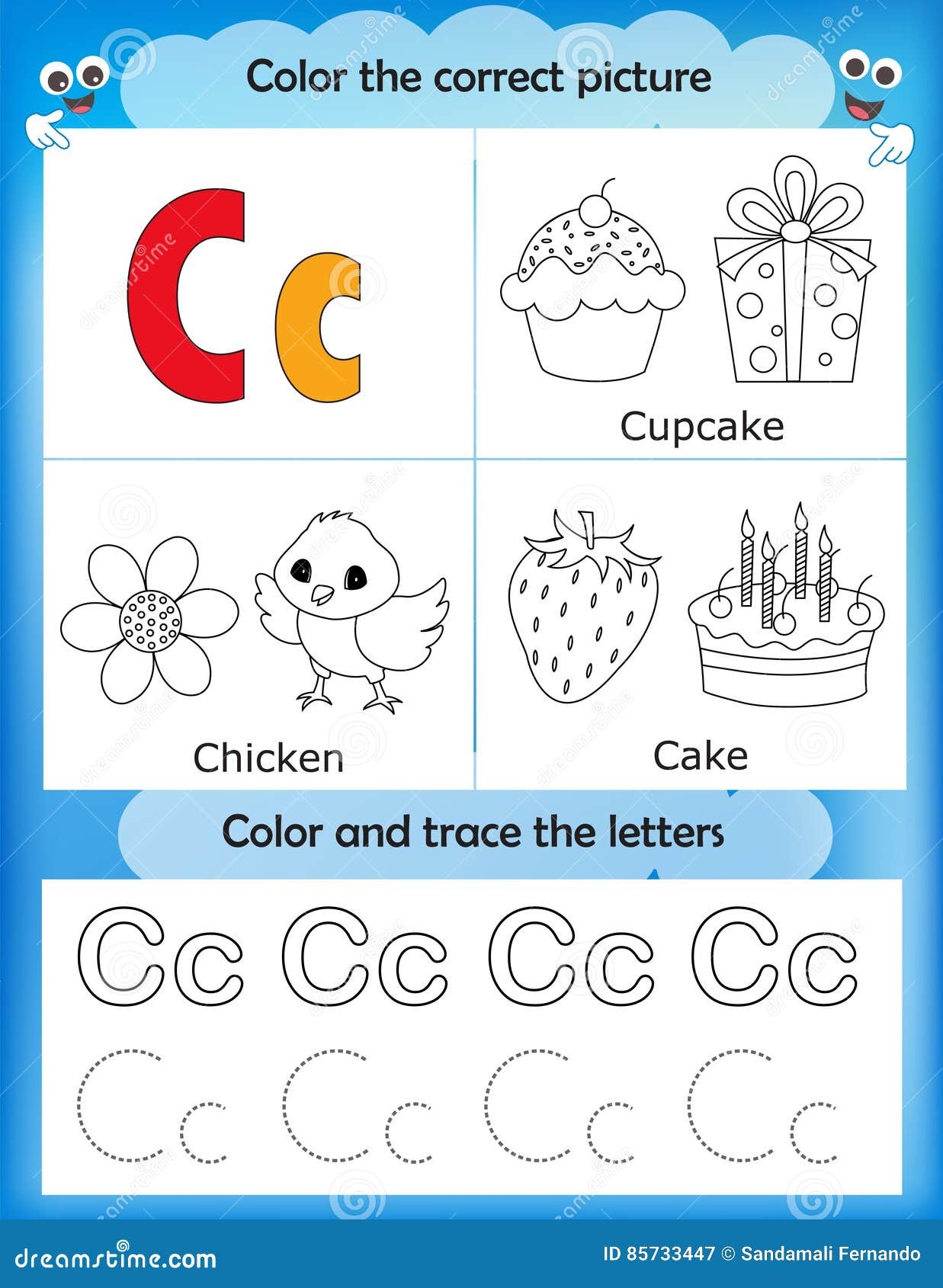 Printable Letter C Handwriting Worksheet SupplyMe Worksheets Library