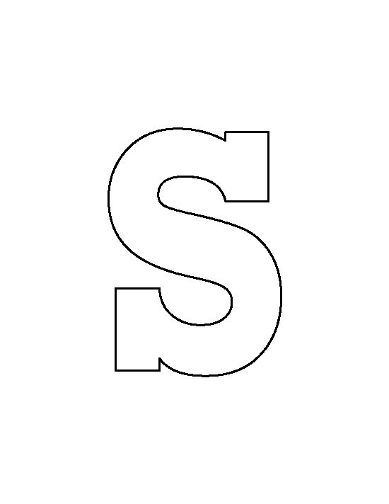 cut out s template printable cut out s template printable