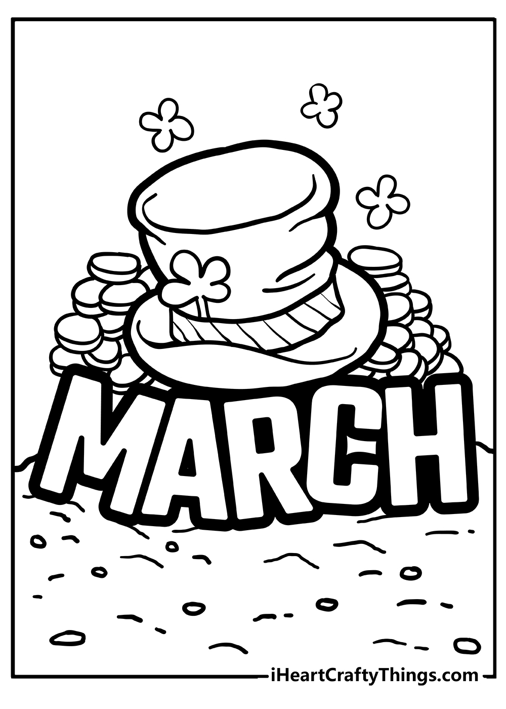 Printable March Coloring Pages 2025 