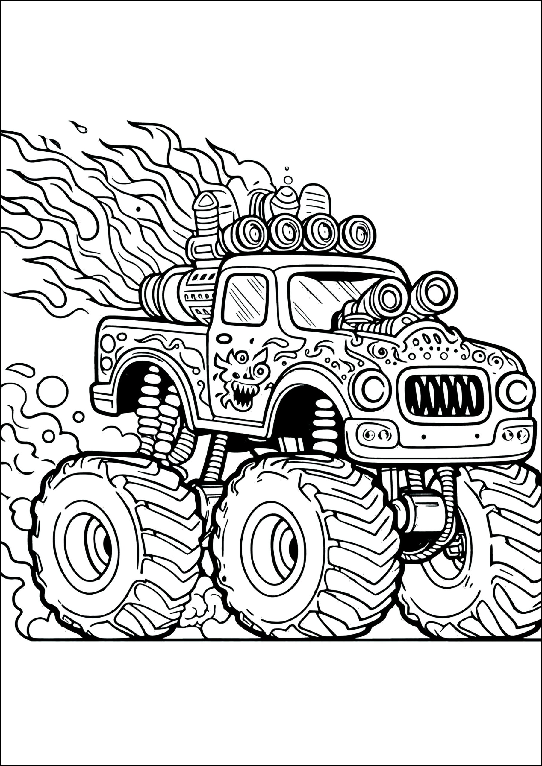 Printable Monster Truck Coloring Pages