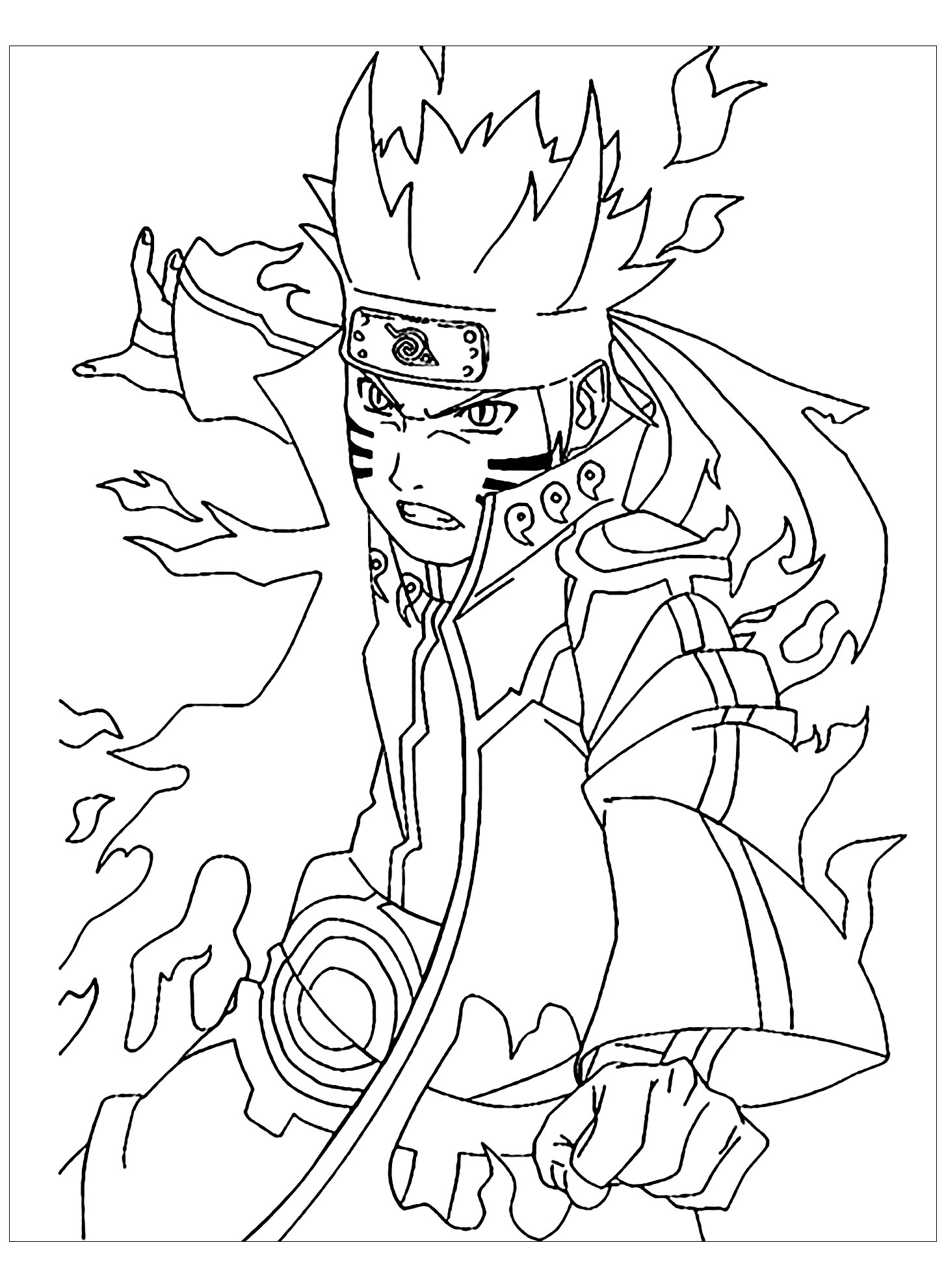 Printable Naruto Coloring Pages Printable Naruto Coloring Pages