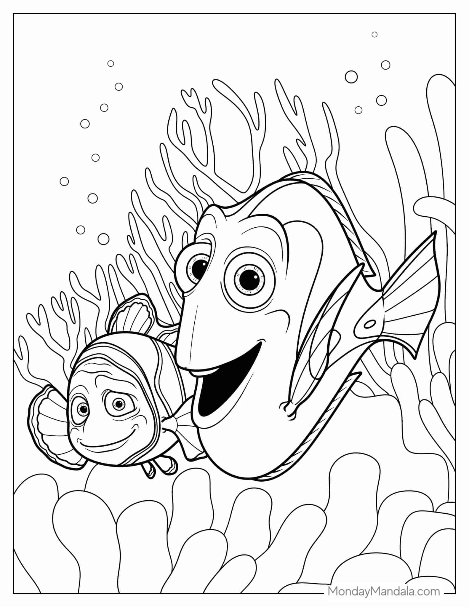 Printable Nemo Coloring Pages USE EDU PL Printable Nemo Coloring Pages USE EDU PL