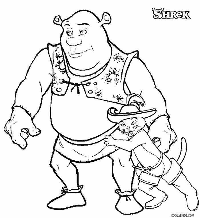 shrek coloring pages