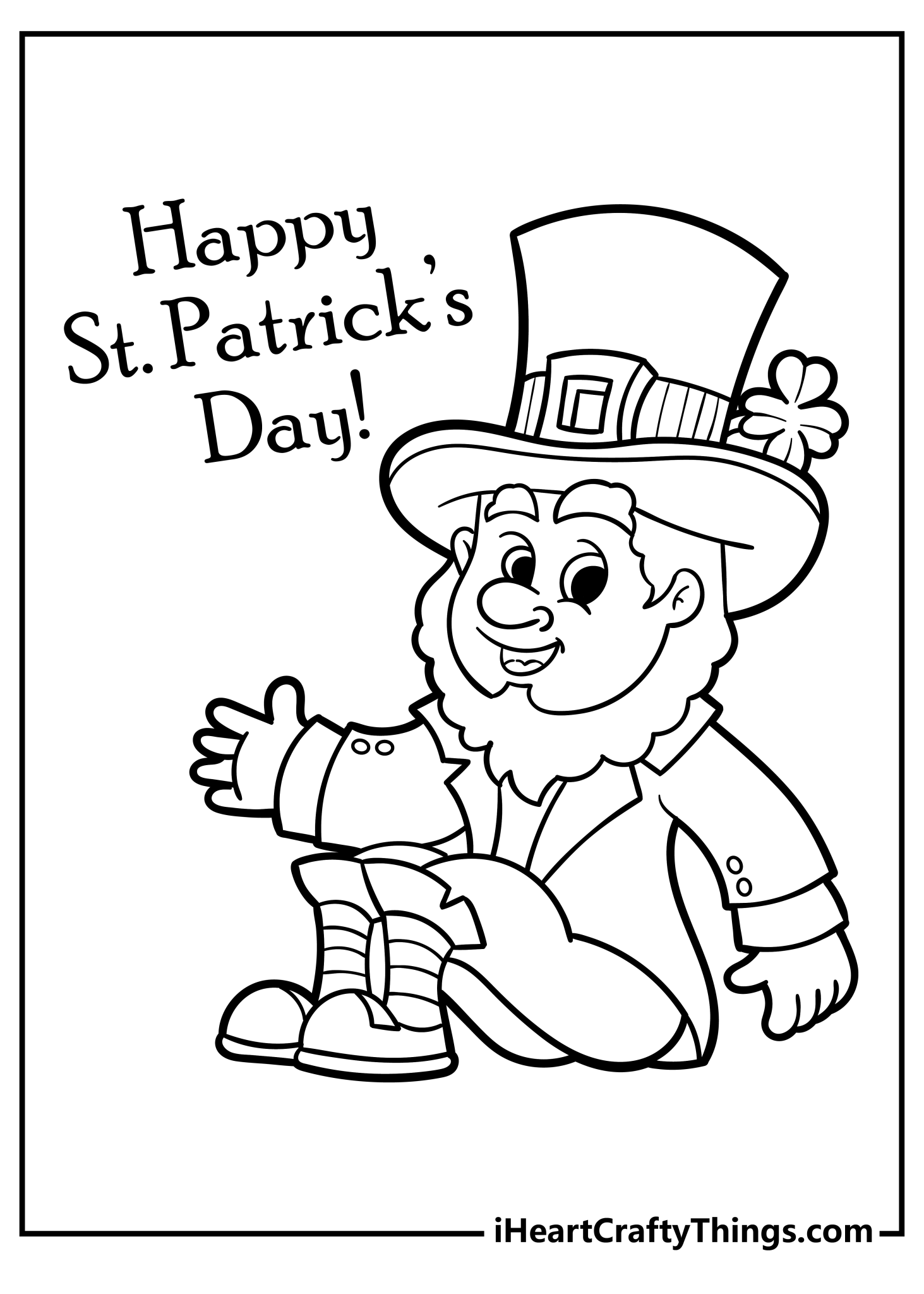 Printable St Patrick 39 s Day Coloring Printable St Patrick 39 s Day Coloring