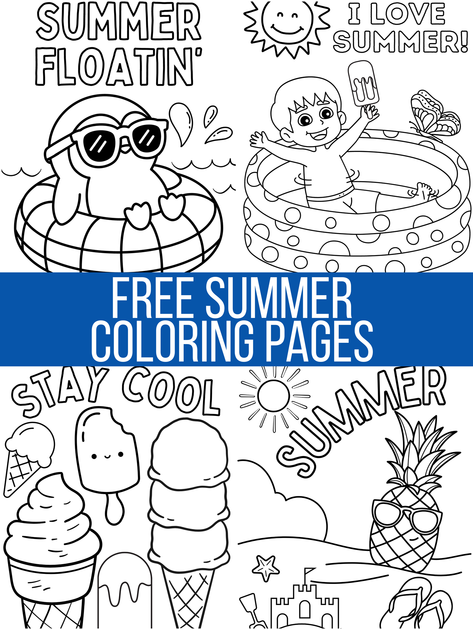 free printable summer coloring pages
