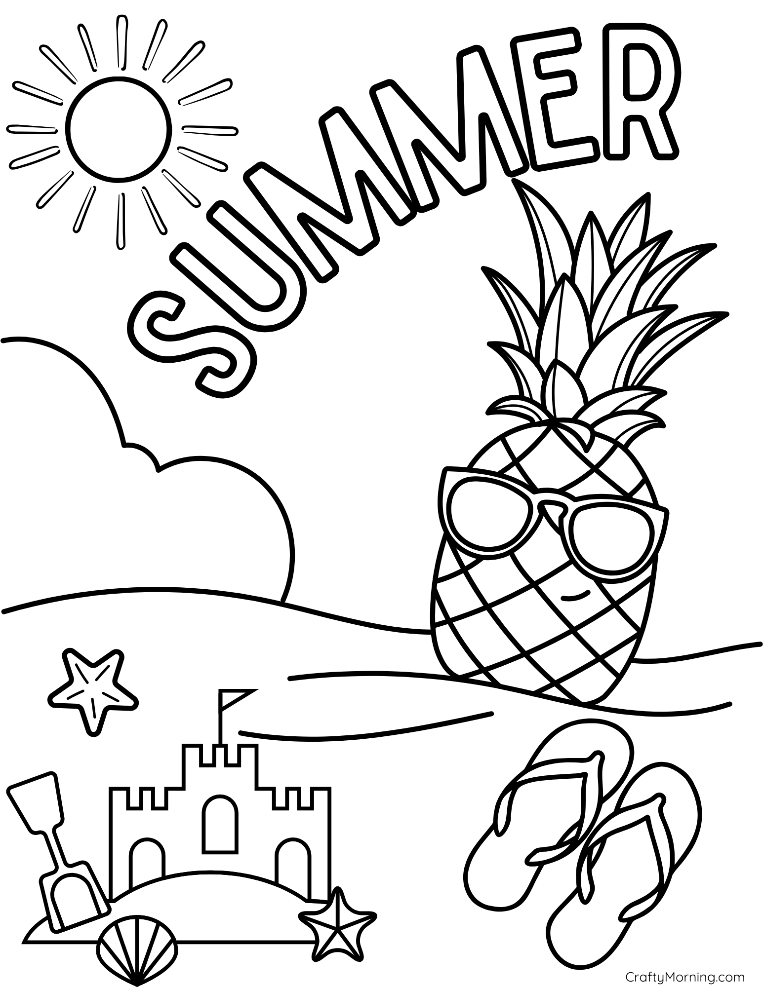 Printable Summer Coloring Sheets For Kids Infoupdate