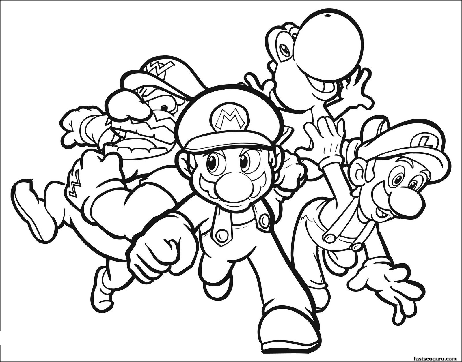 Printable Super Mario Characters Coloring Pages Printable Coloring Printable Super Mario Characters Coloring Pages Printable Coloring