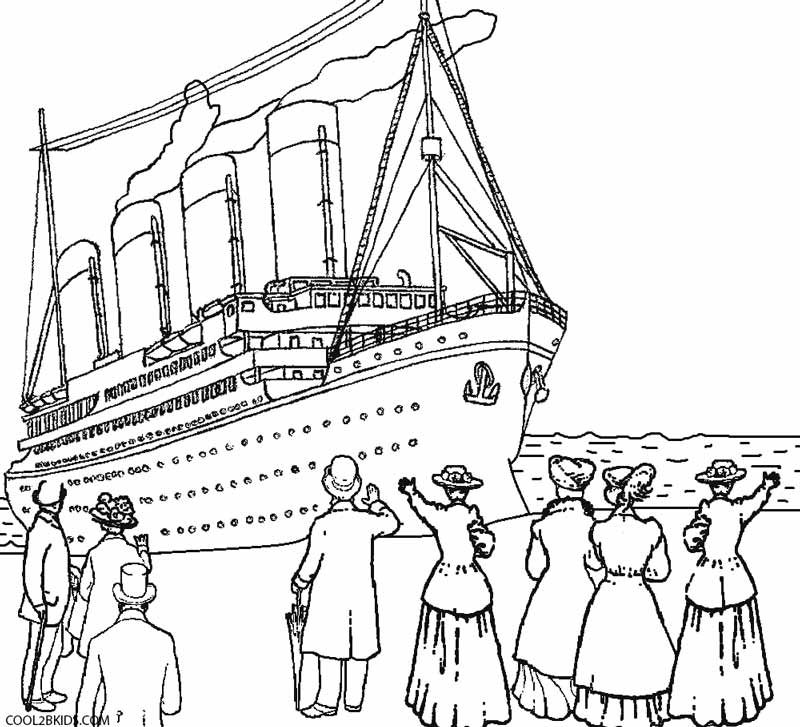 Printable Titanic Coloring Pages For Kids