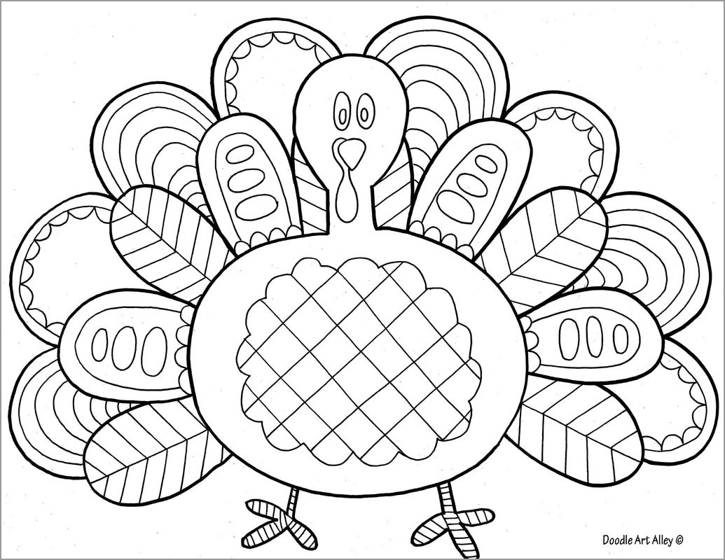 coloring pages turkey printable