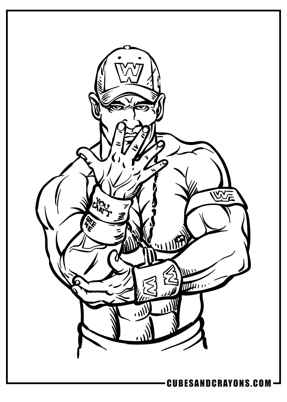 Printable WWE Coloring Page Updated 2023 Coloring Home