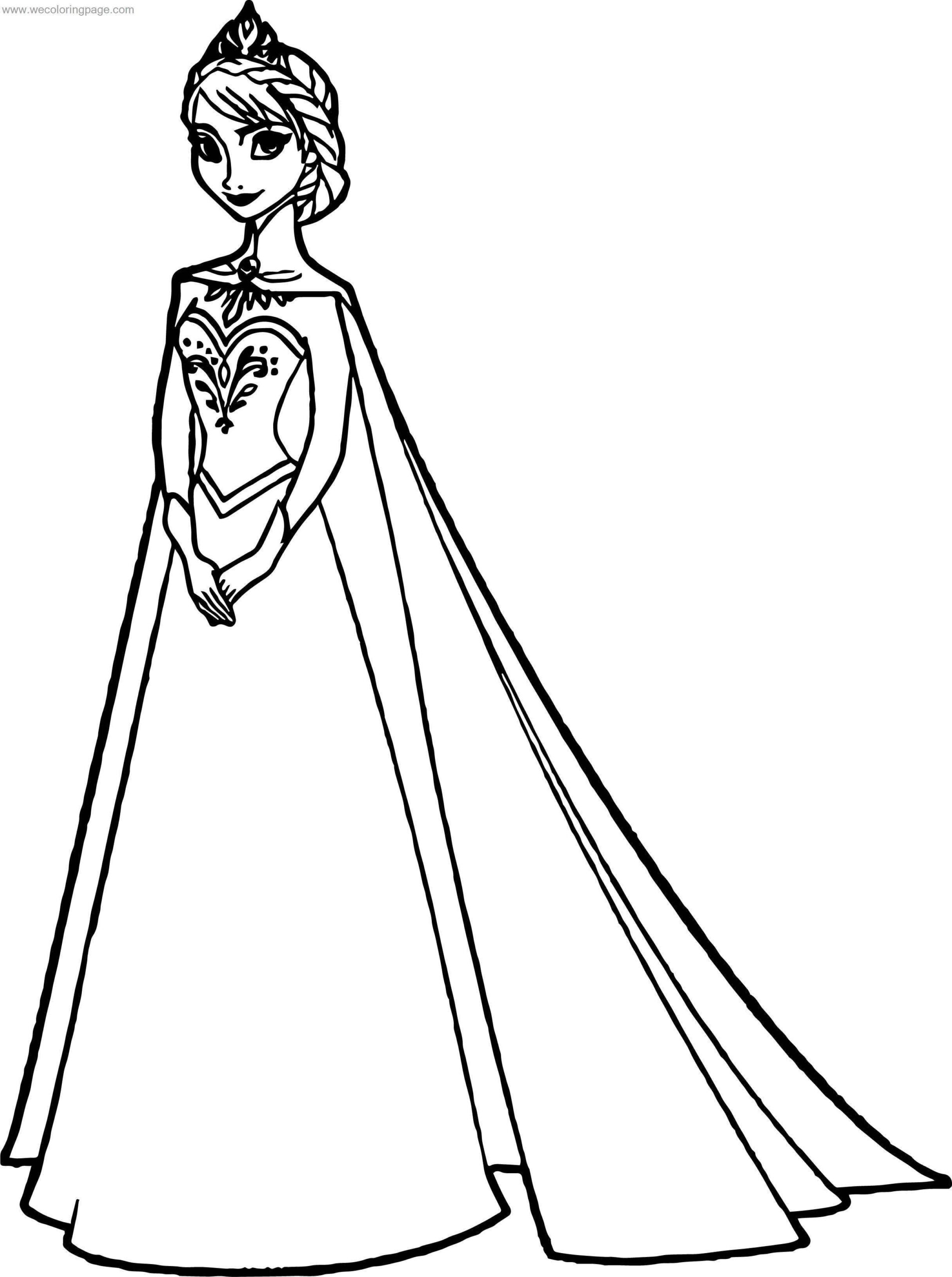 Queen Elsa Frozen Coloring Pages Queen Elsa Drawing Free Coloring Pages