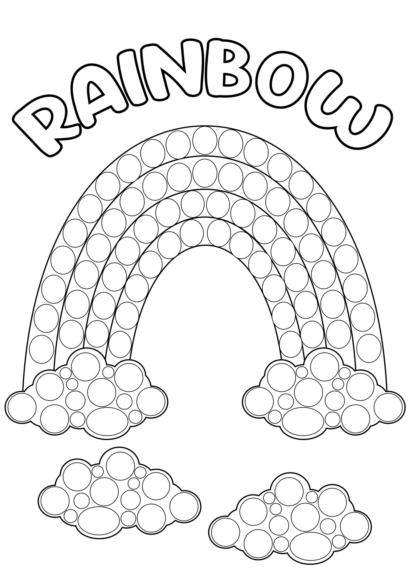 Rainbow Do A Dot Art 10 Free PDF Printables Printablee Rainbow Do A Dot Art 10 Free PDF Printables Printablee