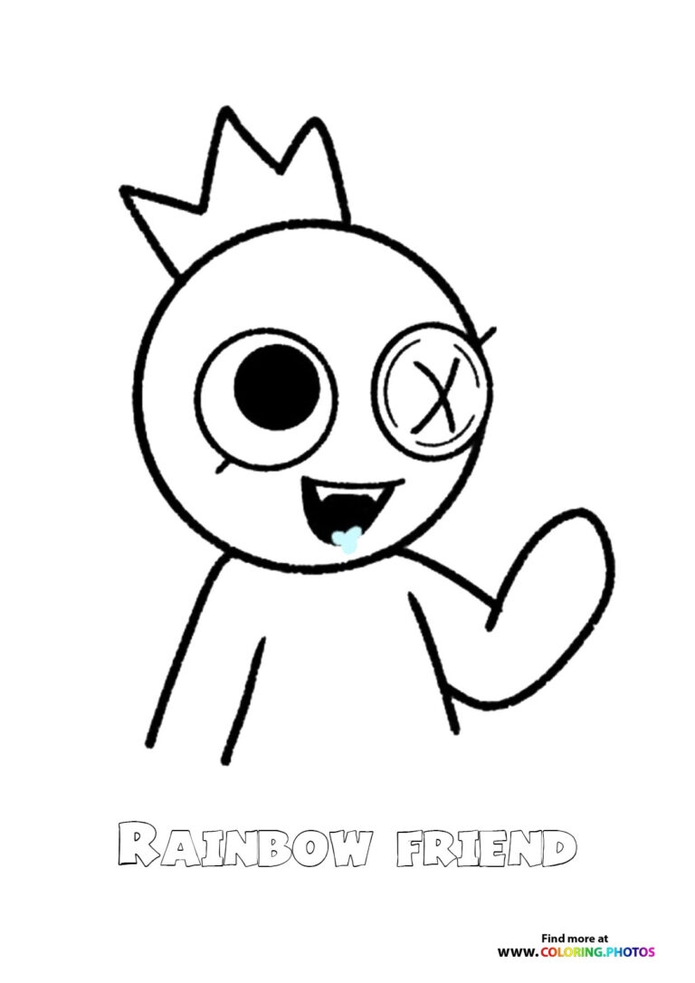 Rainbow Friend Coloring Pages