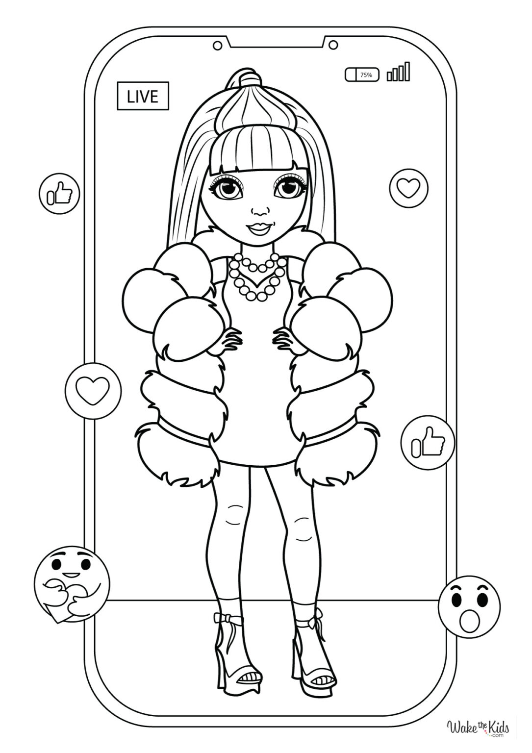 Rainbow High Coloring Pages Free Printable PDFs WakeTheKids