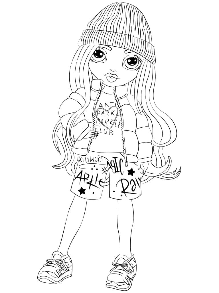 Rainbow High Dolls Coloring Page Free Printable Coloring Pages For Kids