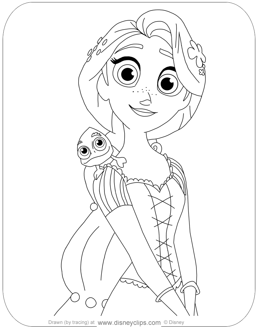 Rapunzel 39 s Tangled Adventure Coloring Pages Disneyclips Rapunzel 39 s Tangled Adventure Coloring Pages Disneyclips