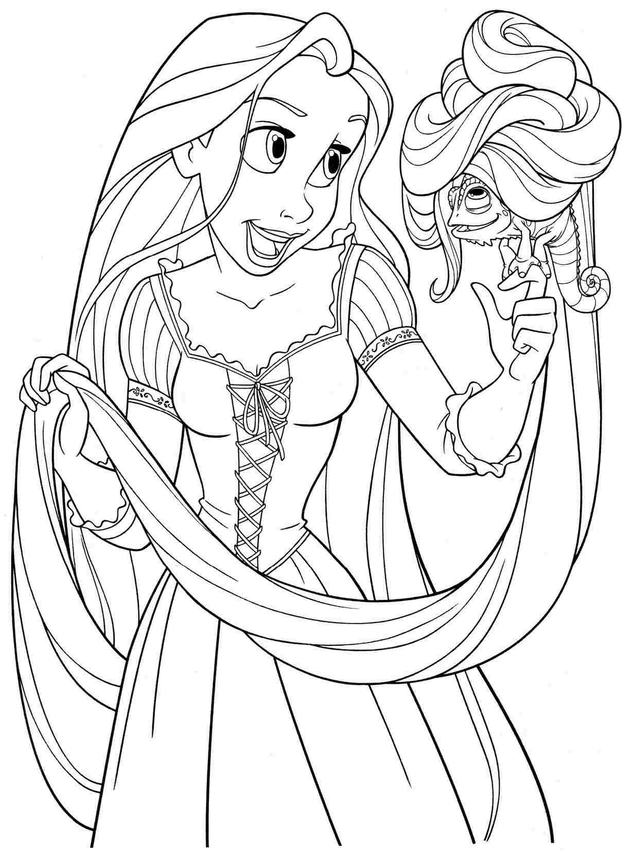 Rapunzel Coloring Pages To Download And Print For Free