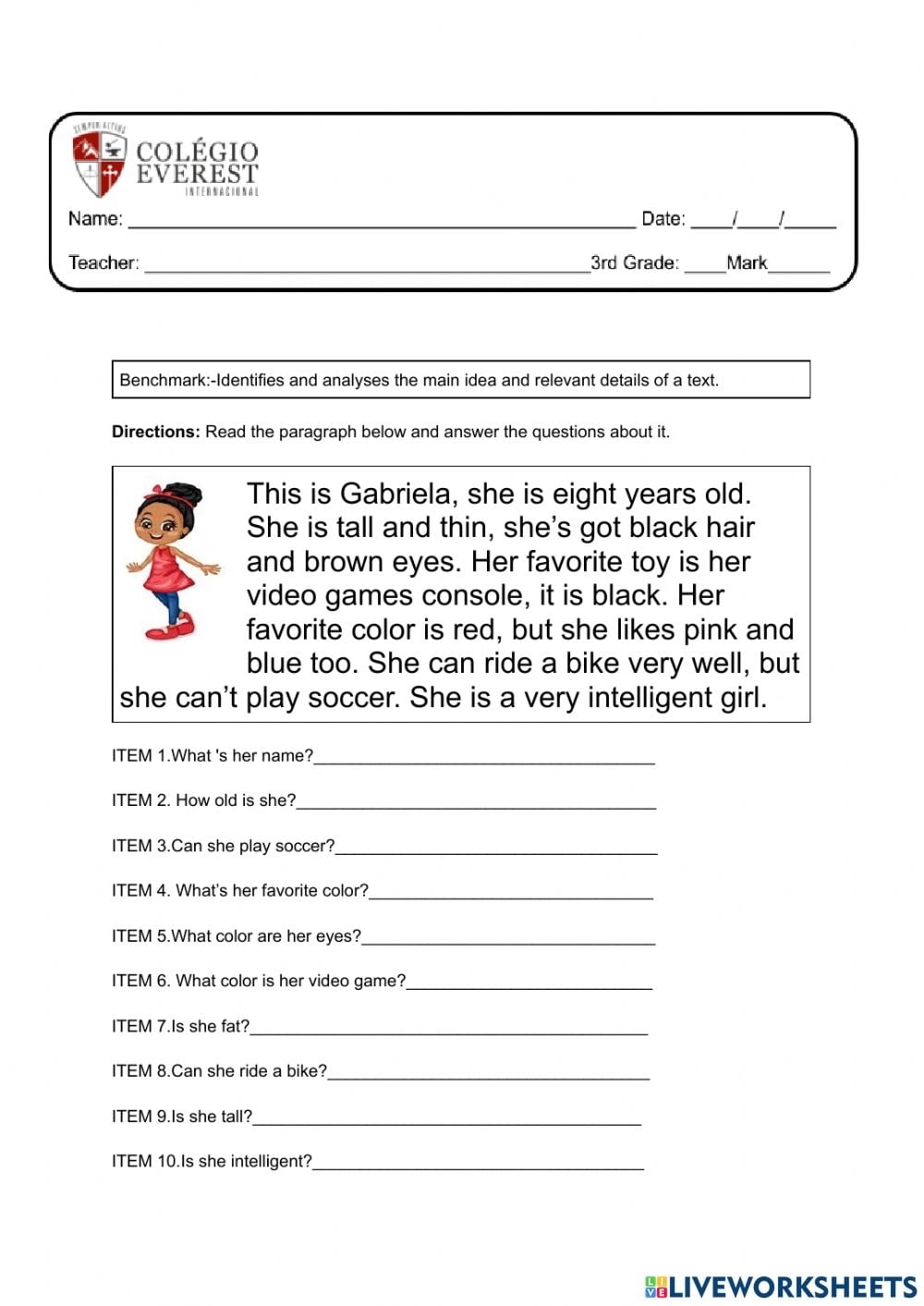 Reading Comprehension 3rd Grade Worksheets Reading Worksheet Printable Reading Comprehension 3rd Grade Worksheets Reading Worksheet Printable