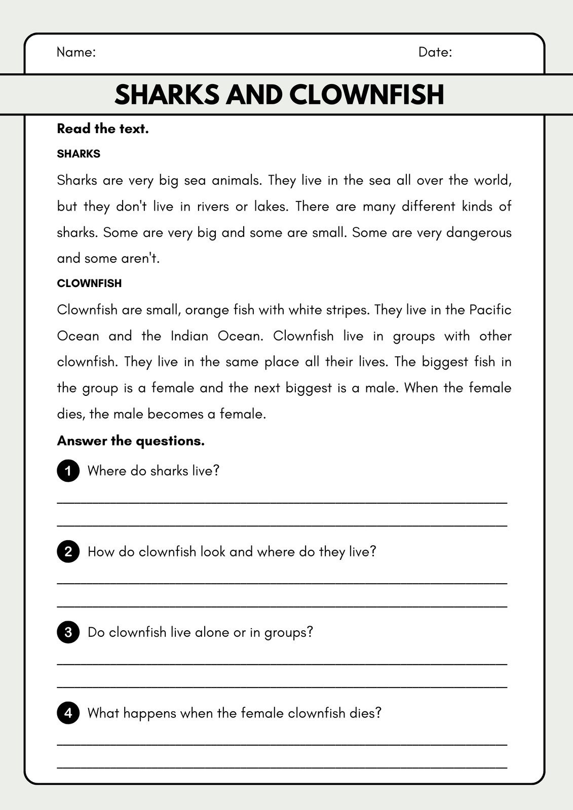 Reading Comprehension Worksheets 3rd Reading Comprehension Worksheets