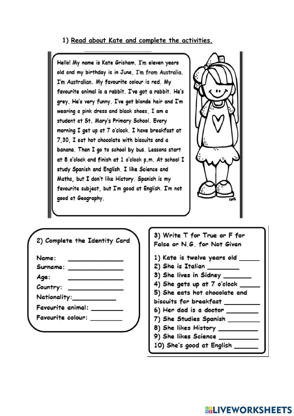 4th grade reading worksheets
