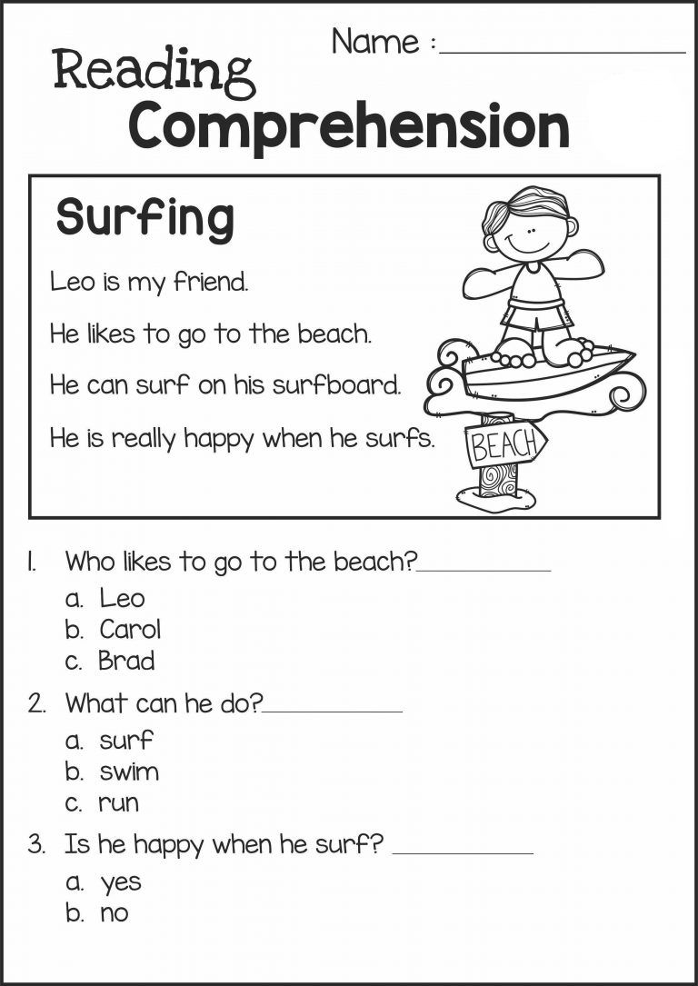 Reading Worksheets For 2nd Graders Worksheets Worksheets Library