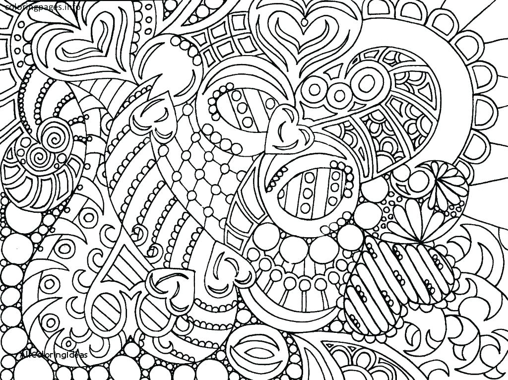 hard coloring pages