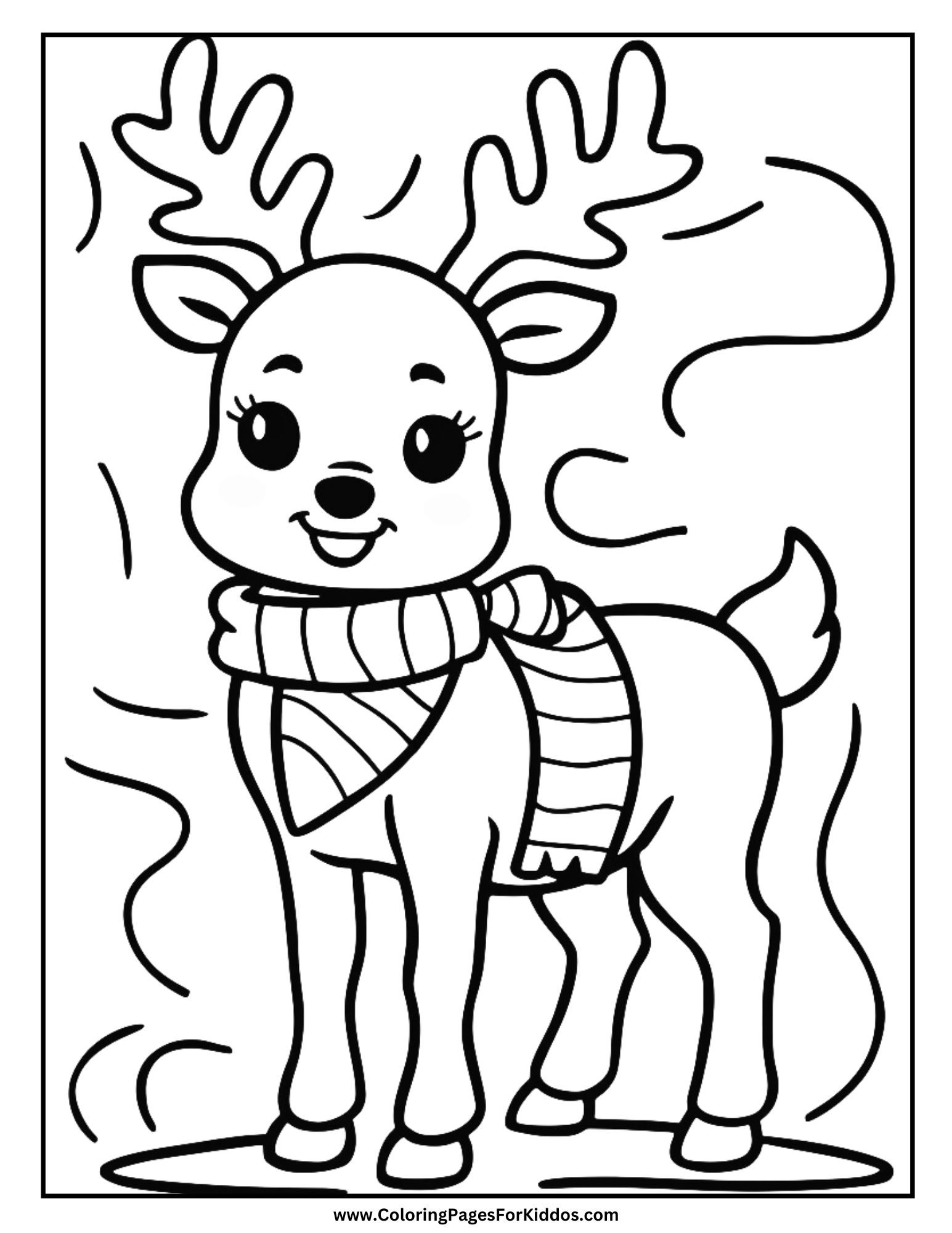 Reindeer Coloring Pages 10 Free Printable PDFs Reindeer Coloring Pages 10 Free Printable PDFs