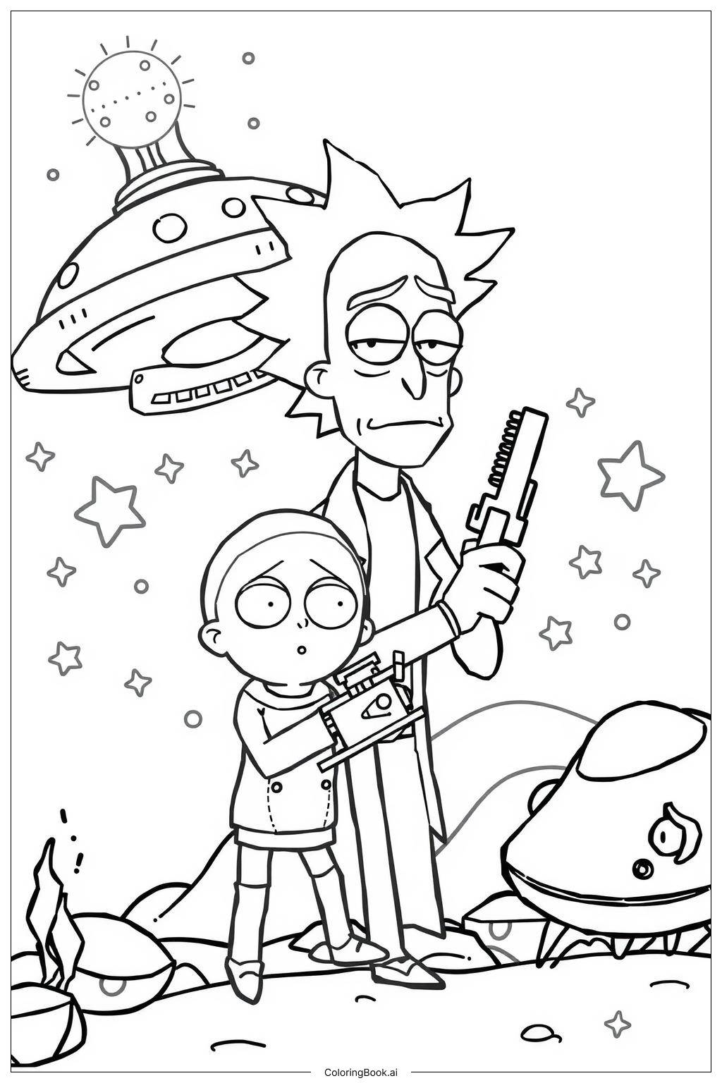 rick and morty coloring pages rick and morty coloring pages