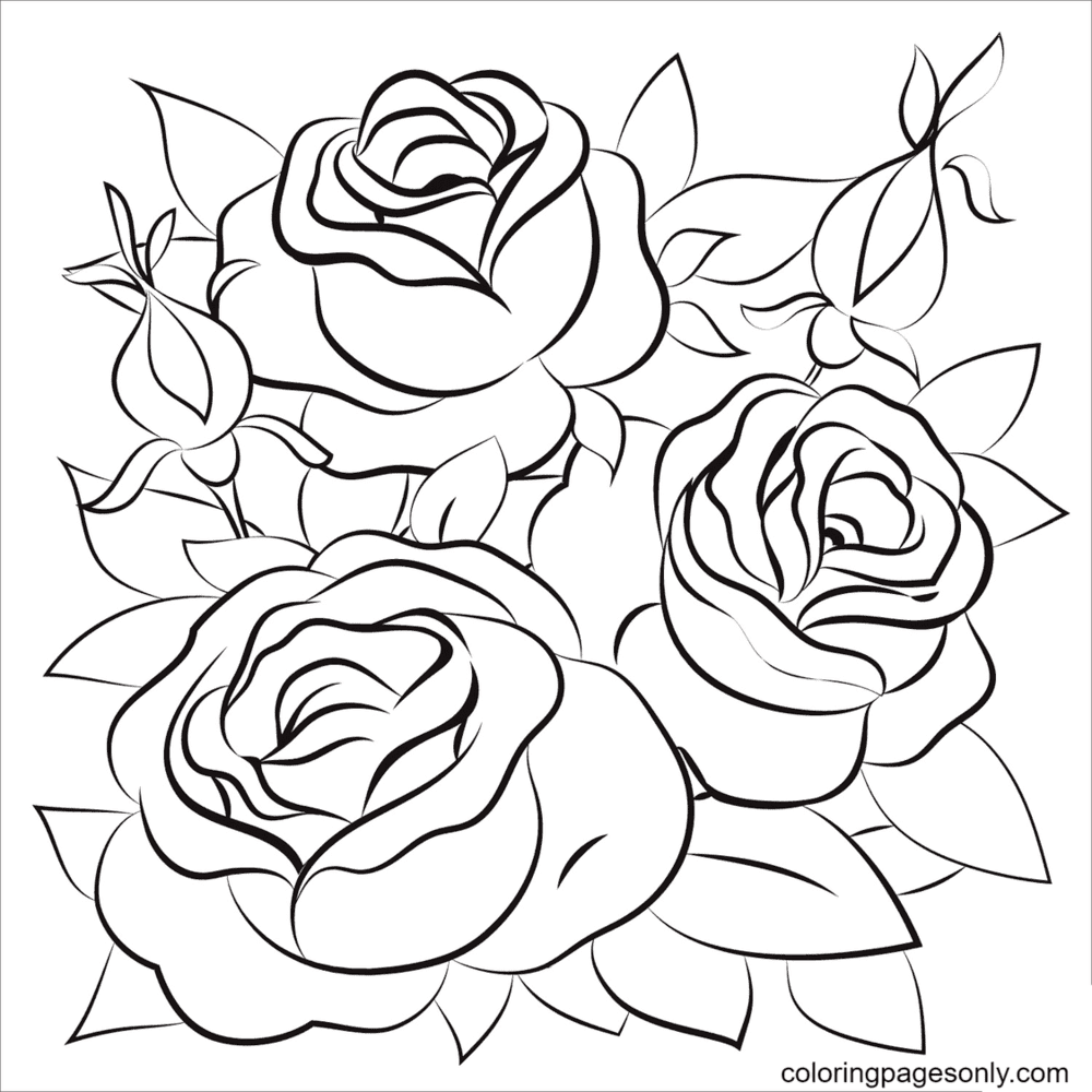 Rose Coloring Pages Free Printable Coloring Pages Rose Coloring Pages Free Printable Coloring Pages