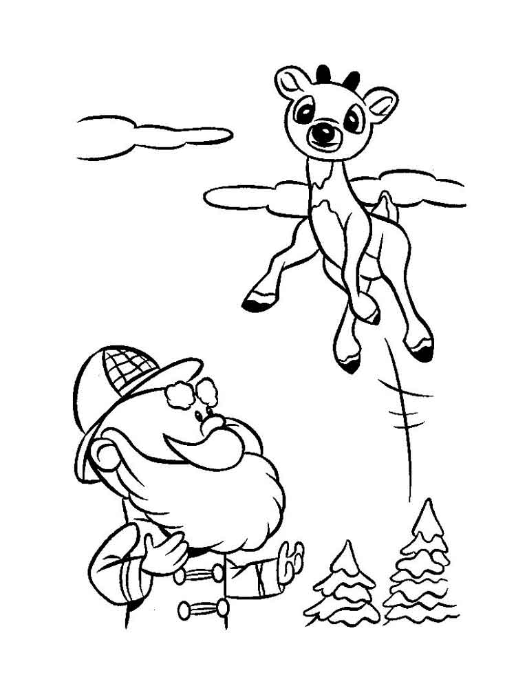 Rudolph Coloring Pages