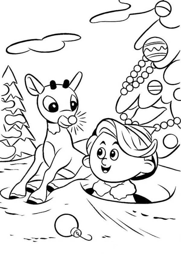 Rudolph Coloring Pages Printable Coloring Pages FREE