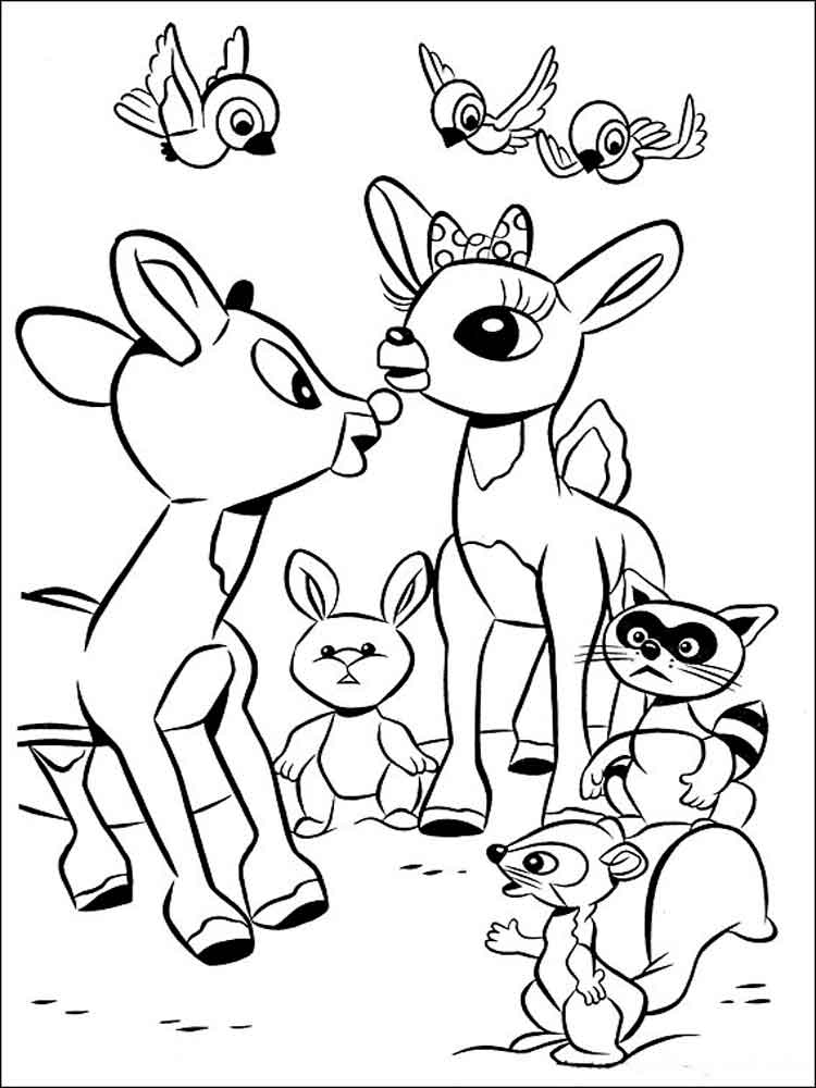 Rudolph Coloring Pages