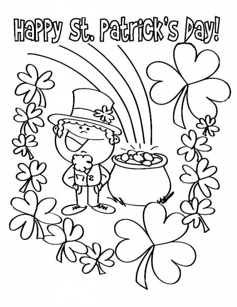 st patrick coloring page st patrick coloring page