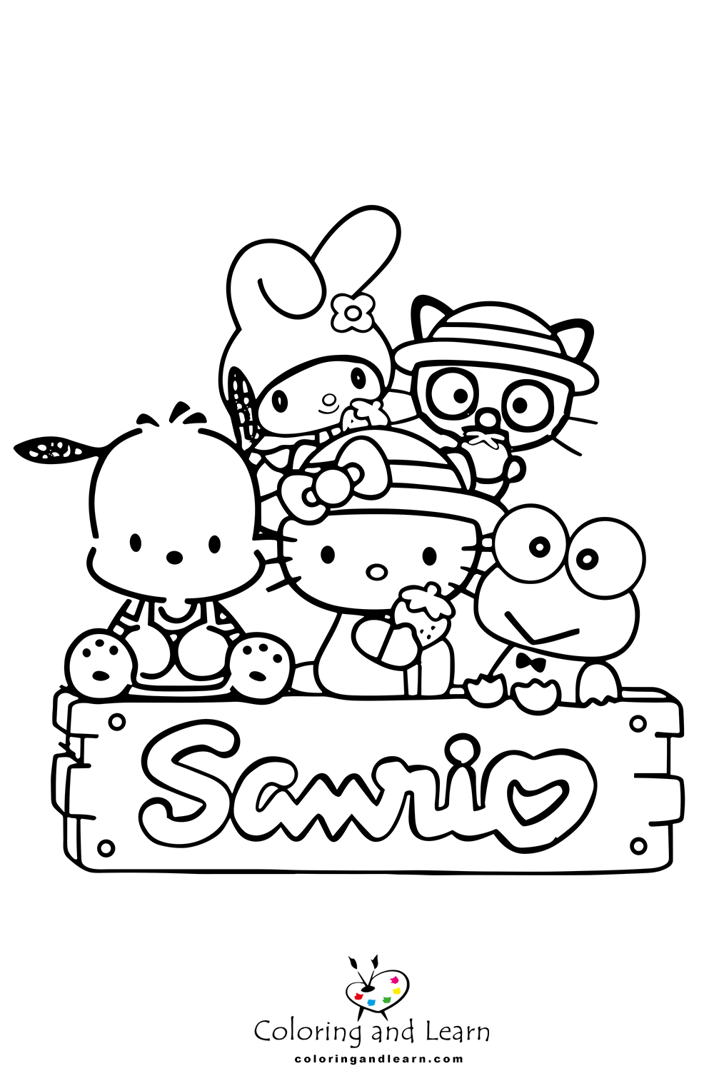 sanrio coloring page
