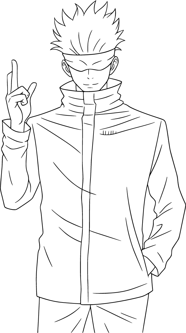 Satoru Gojo Coloring Pages 100 Free Printable Fun