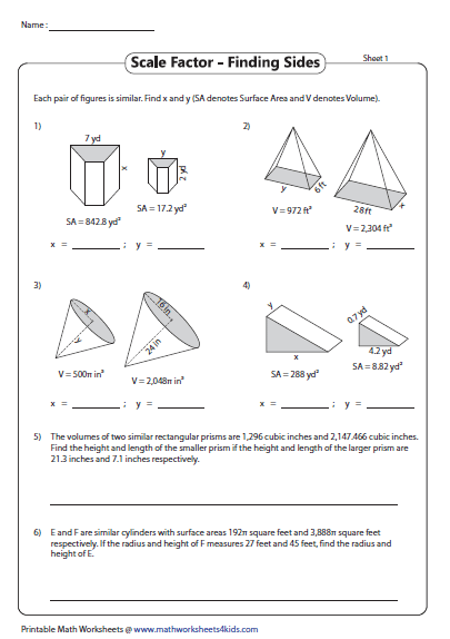 Scale Factor Practice Worksheets FactorWorksheets Scale Factor Practice Worksheets FactorWorksheets
