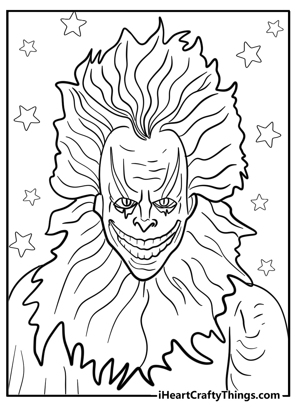 Scary Clown Coloring Pages Halloween Coloring Sheets Clown Costume
