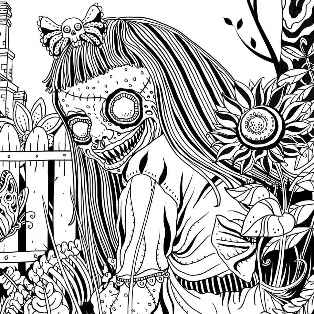 scary coloring pages