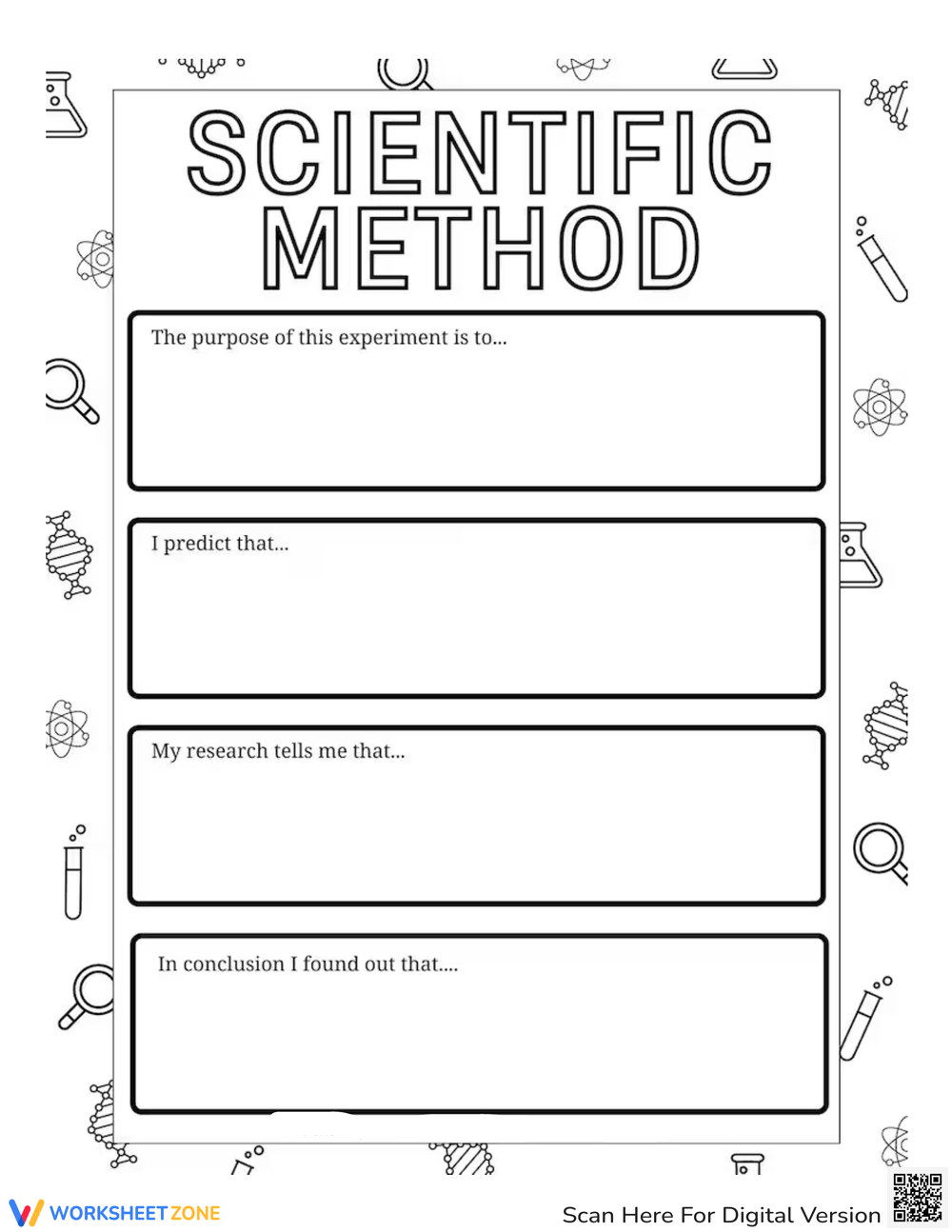 Scientific Method Worksheets Scientific Method Worksheets