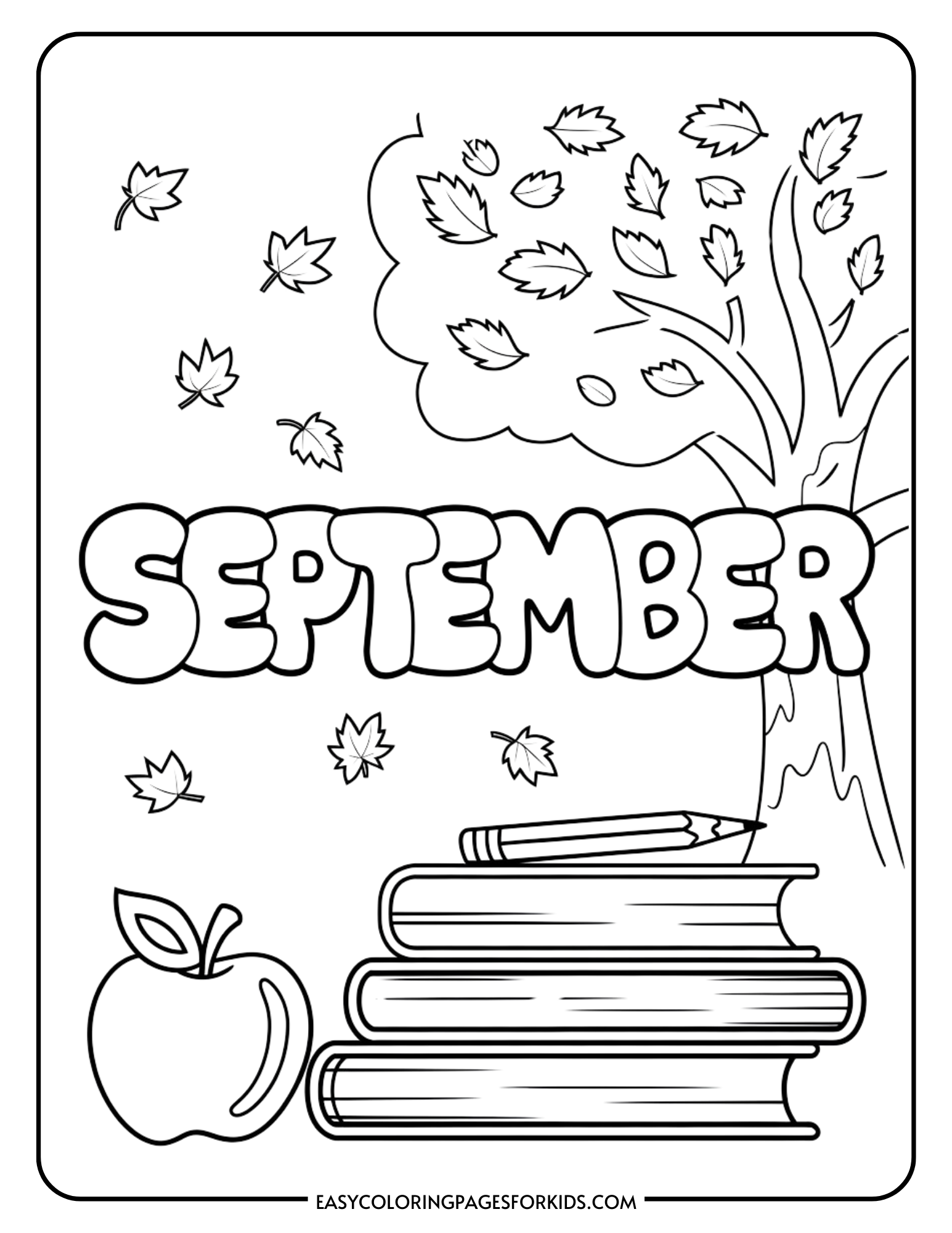 September Coloring Pages 2025 