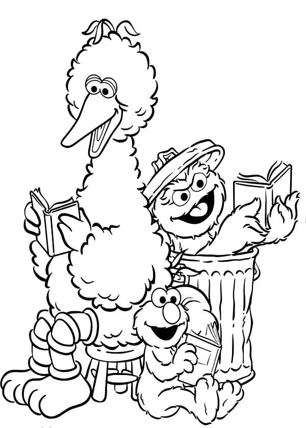 sesame street coloring pages